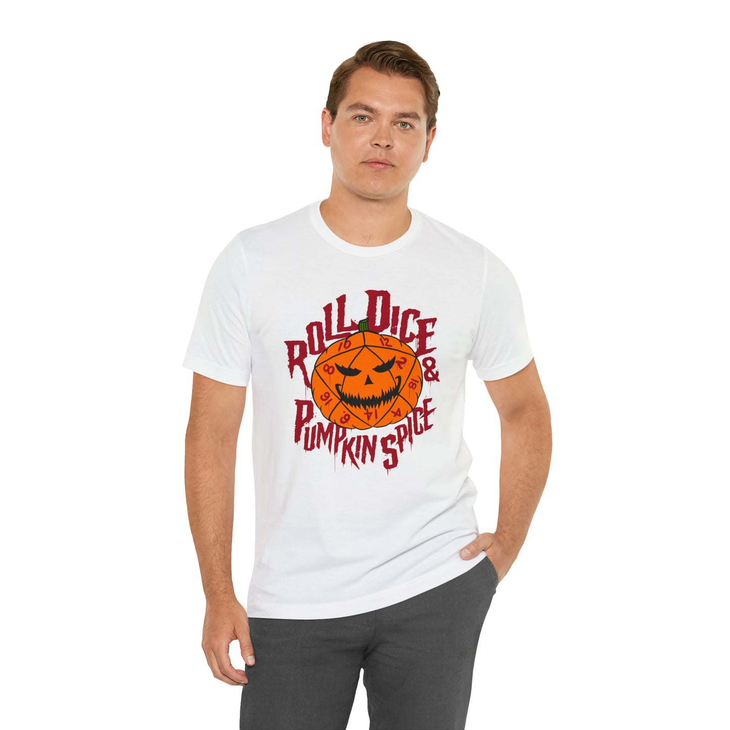 Roll Dice & Pumpkin Spice - Unisex Tshirt