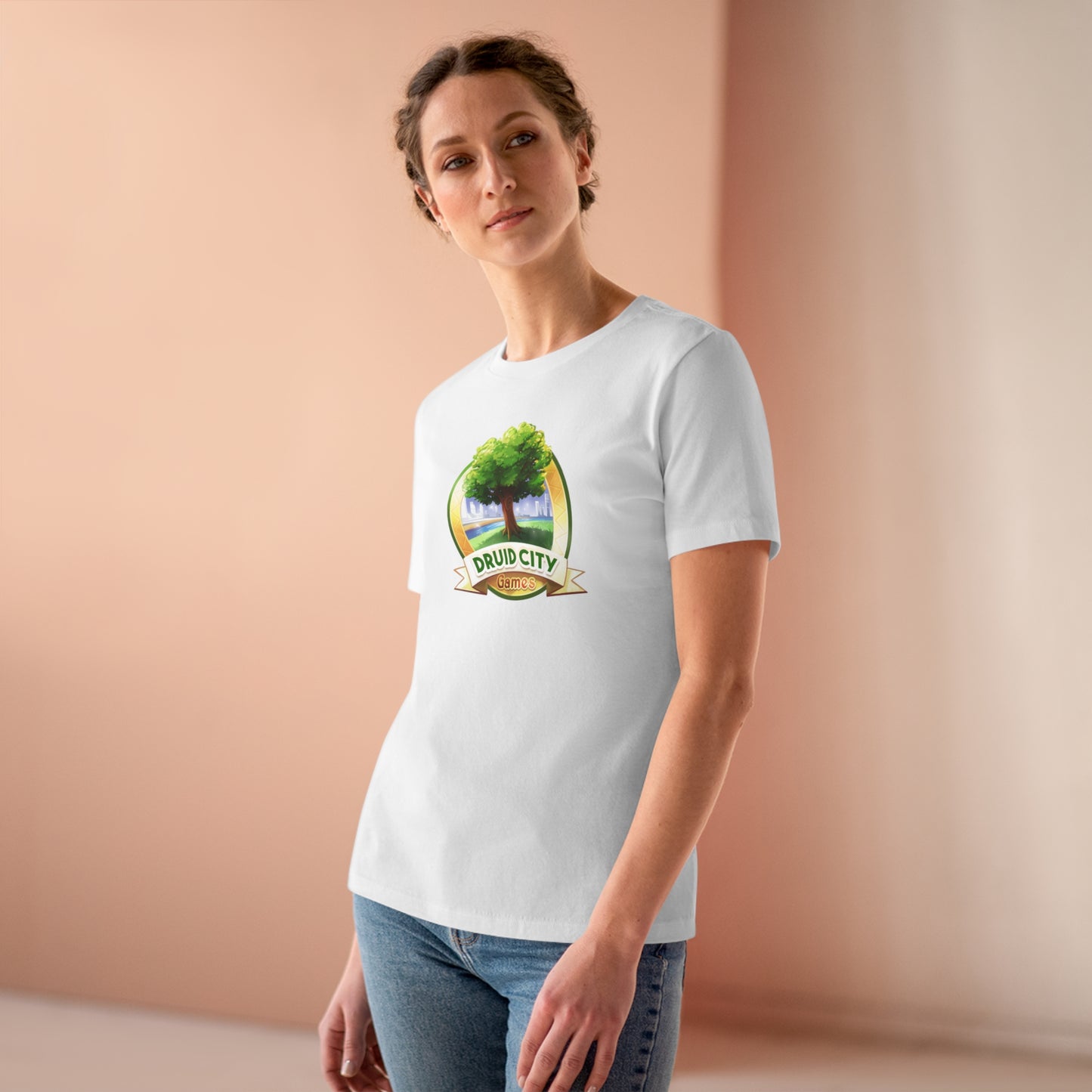 Women's Premium Tee - Bella Relaxed Fit - Druid City Logo