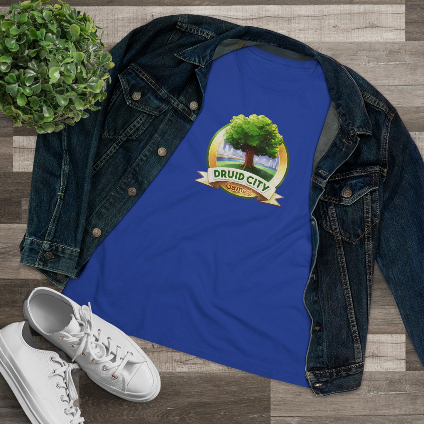 Women's Premium Tee - Bella Relaxed Fit - Druid City Logo