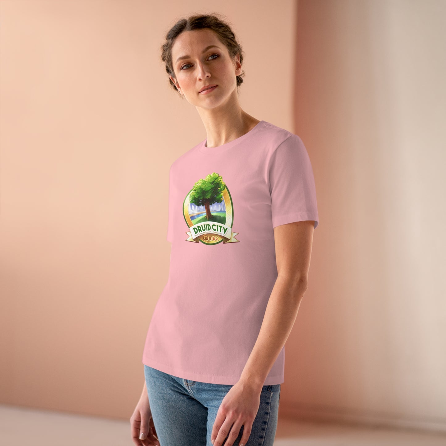 Women's Premium Tee - Bella Relaxed Fit - Druid City Logo
