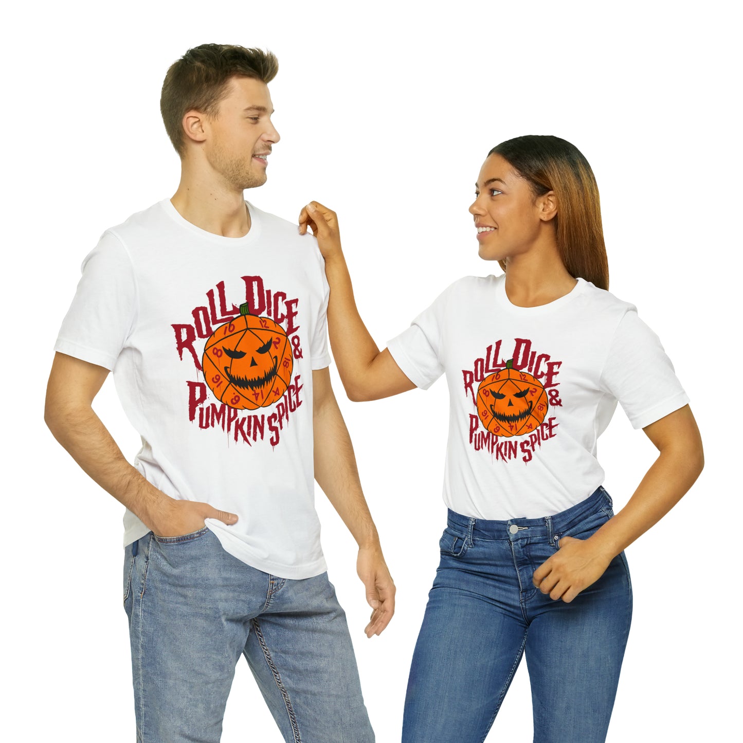 Roll Dice & Pumpkin Spice - Unisex Tshirt