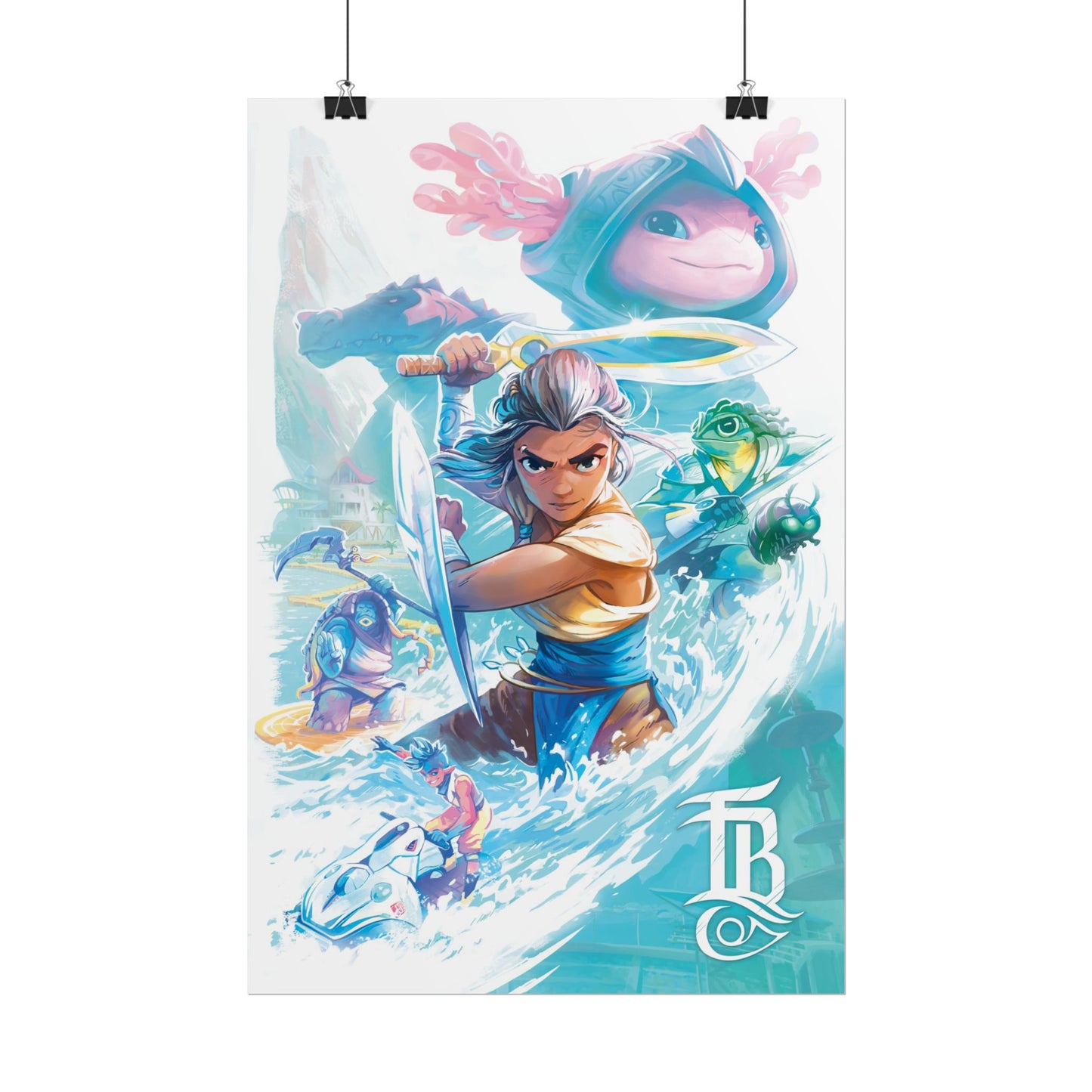 Tidal Blades Art Print - Perfect for your gaming room!