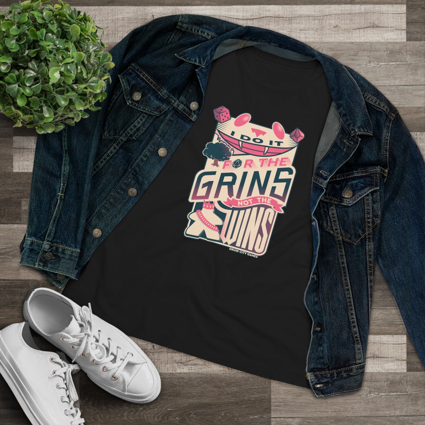 I do it for the Grins not the Wins - Women's Premium Fit