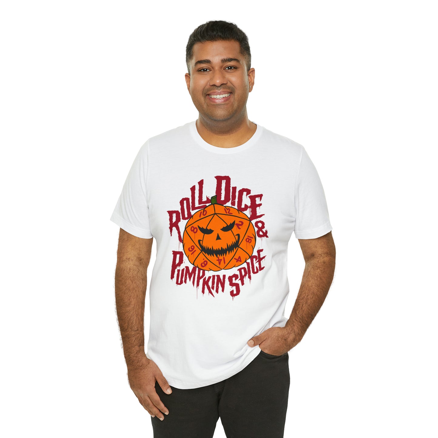 Roll Dice & Pumpkin Spice - Unisex Tshirt