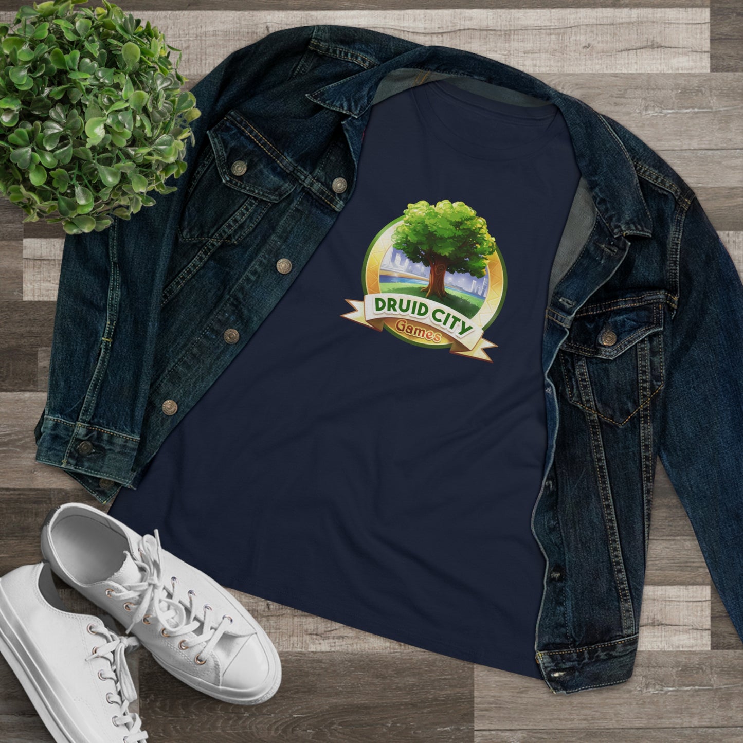 Women's Premium Tee - Bella Relaxed Fit - Druid City Logo