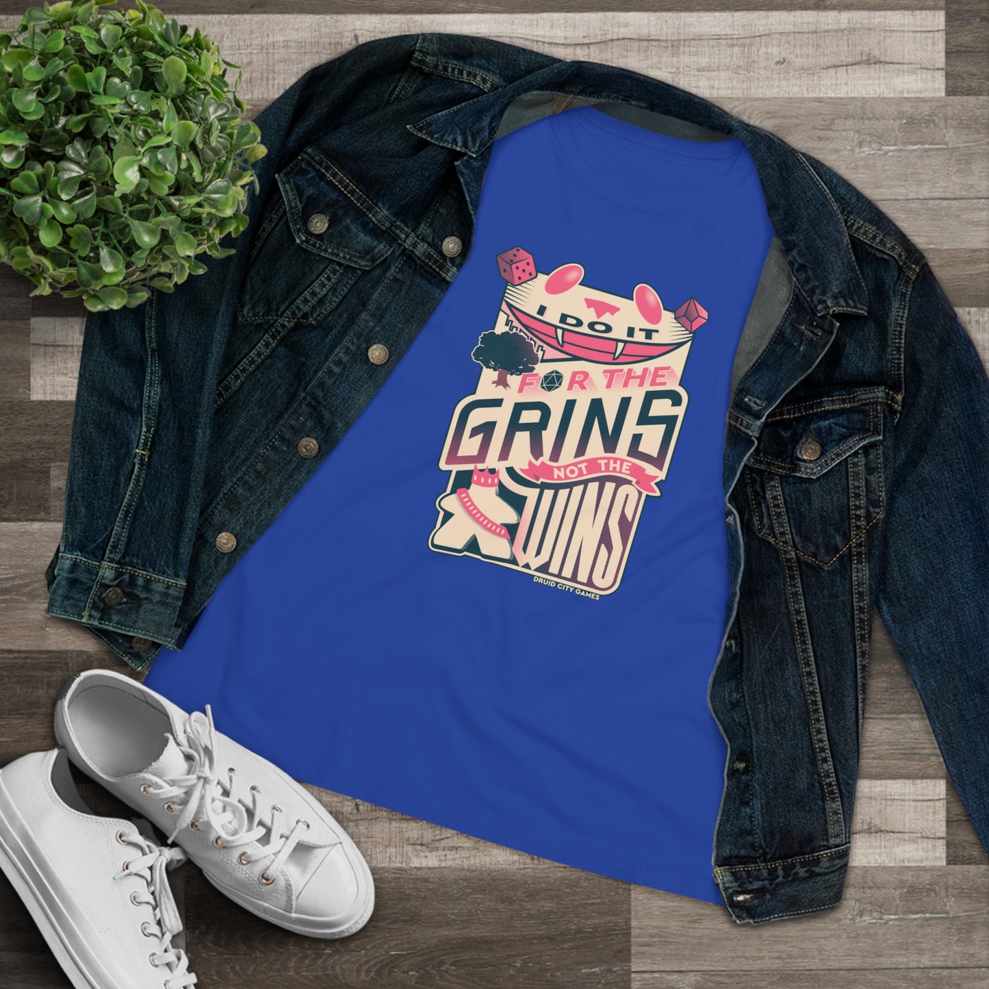 I do it for the Grins not the Wins - Women's Premium Fit