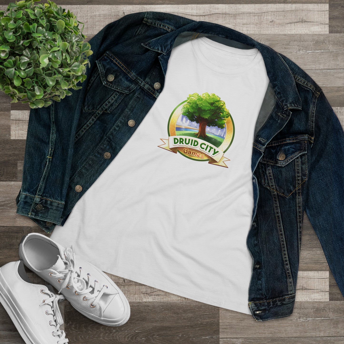 Women's Premium Tee - Bella Relaxed Fit - Druid City Logo