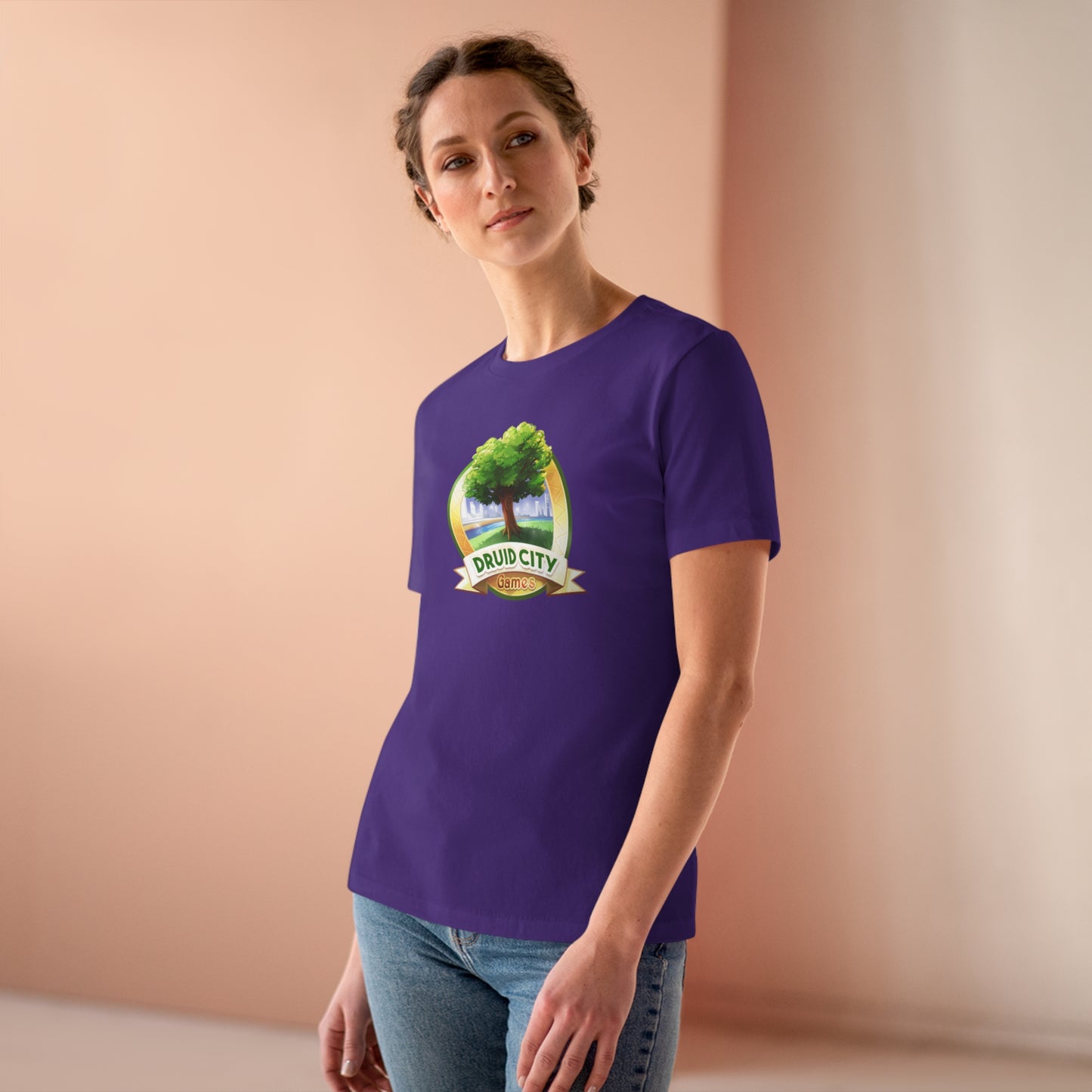 Women's Premium Tee - Bella Relaxed Fit - Druid City Logo