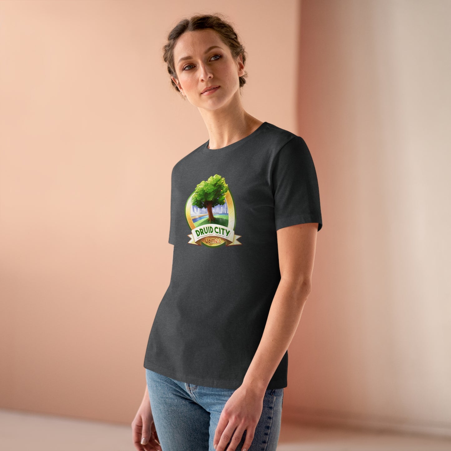 Women's Premium Tee - Bella Relaxed Fit - Druid City Logo