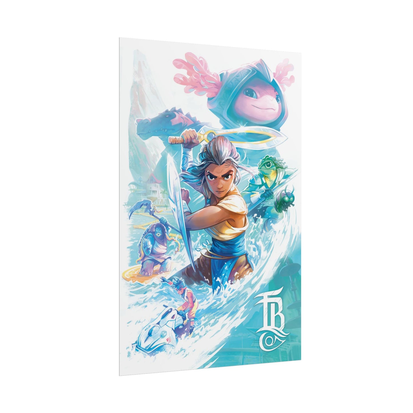 Tidal Blades Art Print - Perfect for your gaming room!