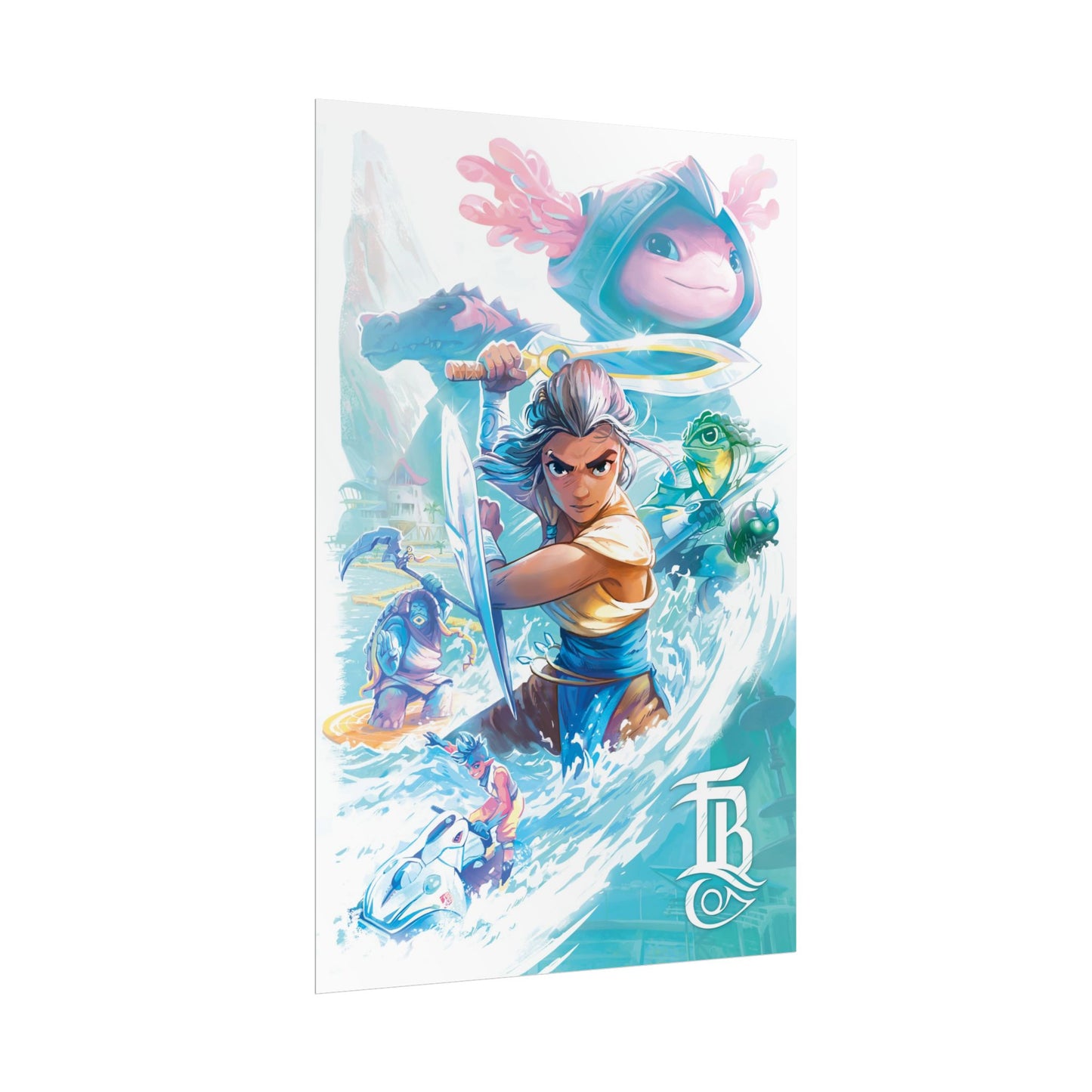 Tidal Blades Art Print - Perfect for your gaming room!