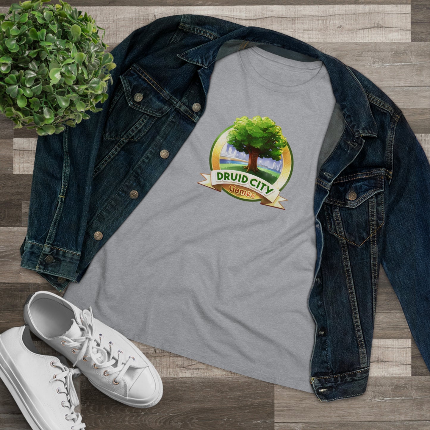 Women's Premium Tee - Bella Relaxed Fit - Druid City Logo