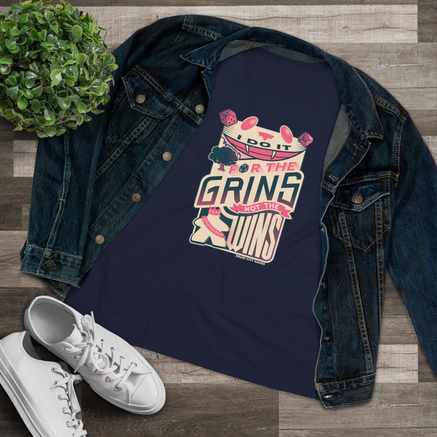 I do it for the Grins not the Wins - Women's Premium Fit