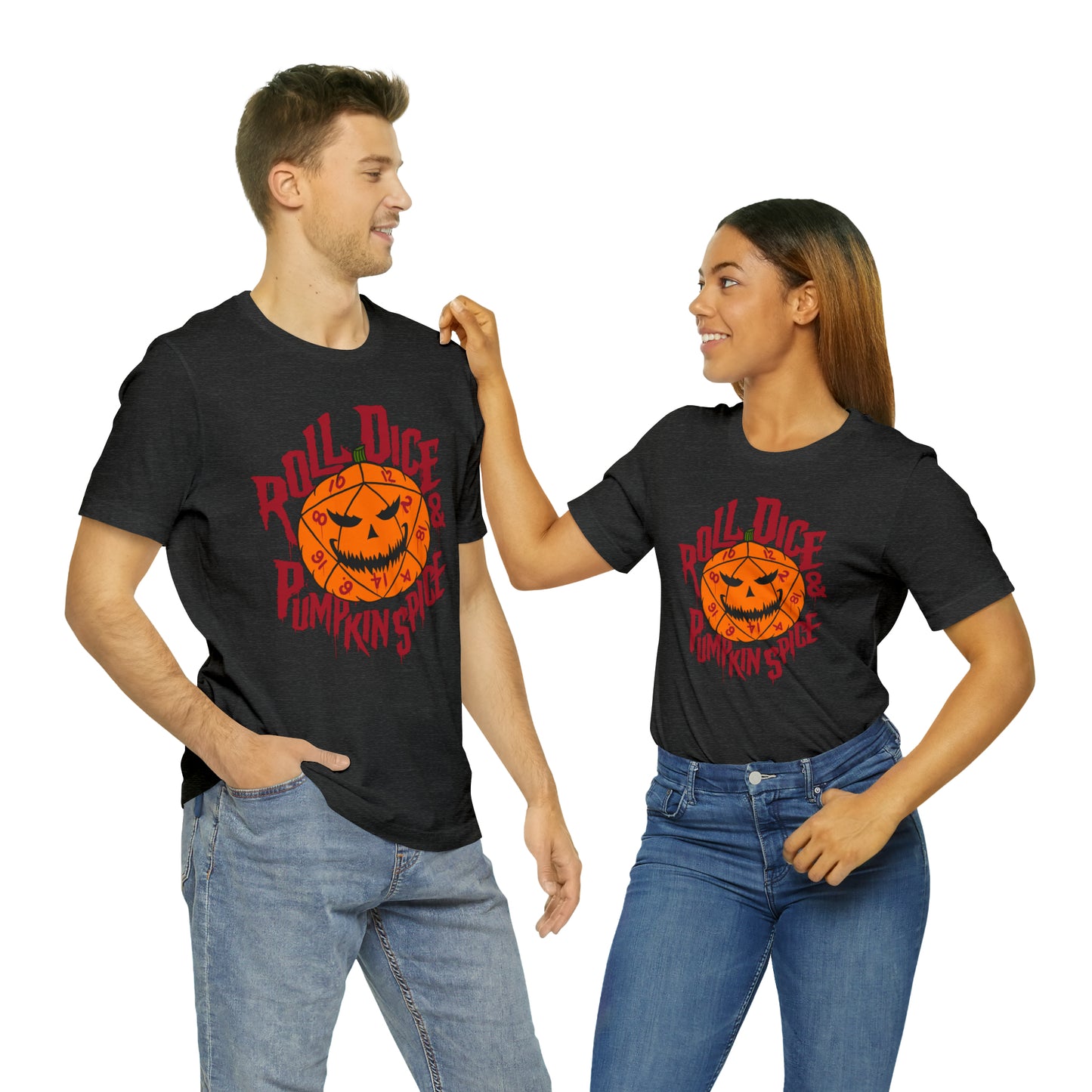 Roll Dice & Pumpkin Spice - Unisex Tshirt