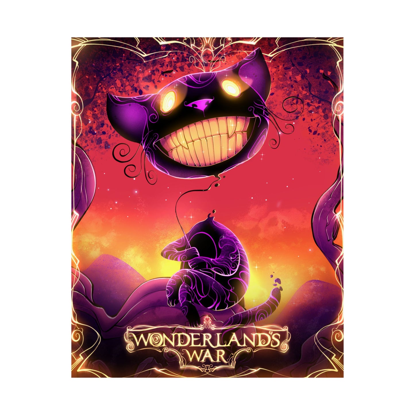 Wonderland's War Matte Vertical Poster