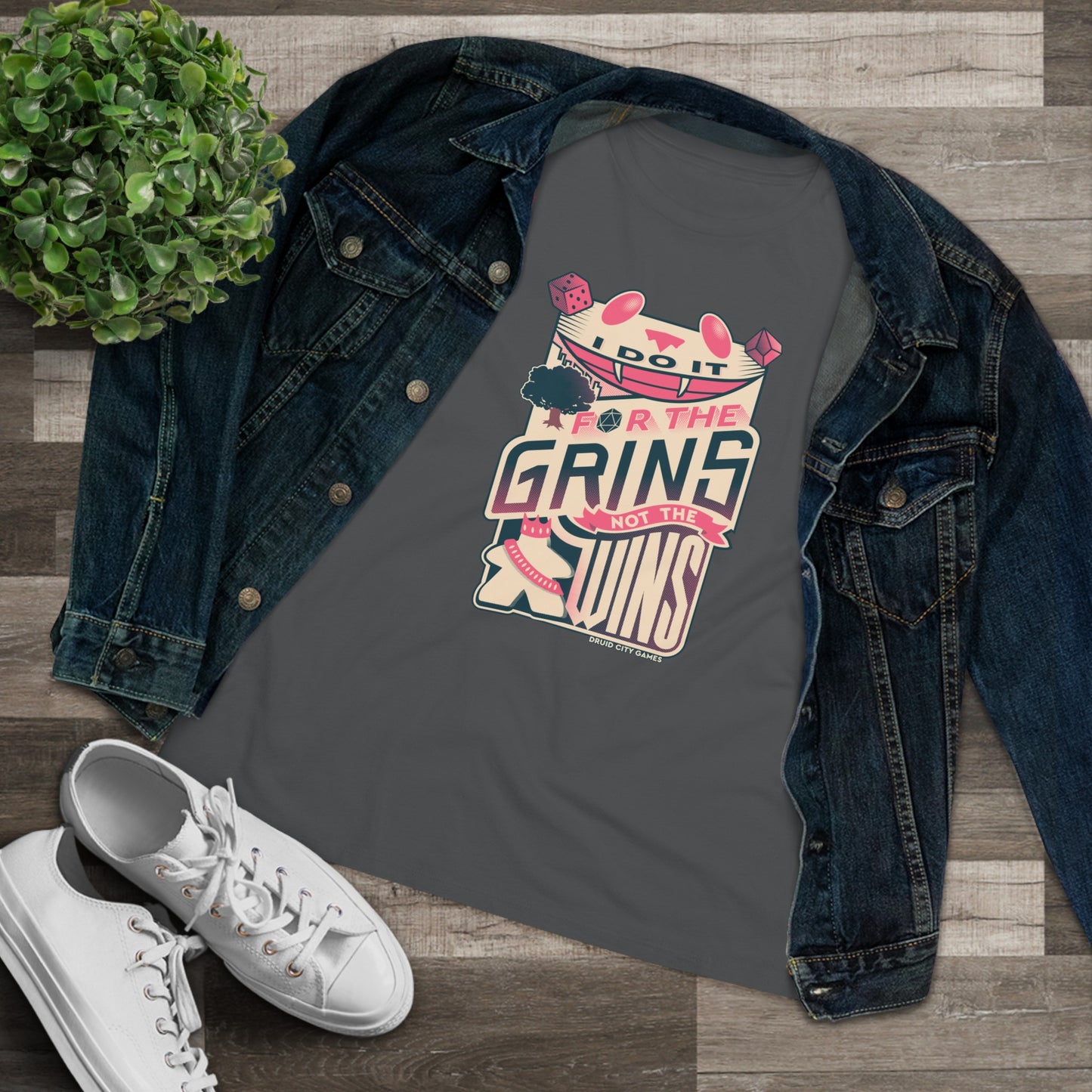 I do it for the Grins not the Wins - Women's Premium Fit