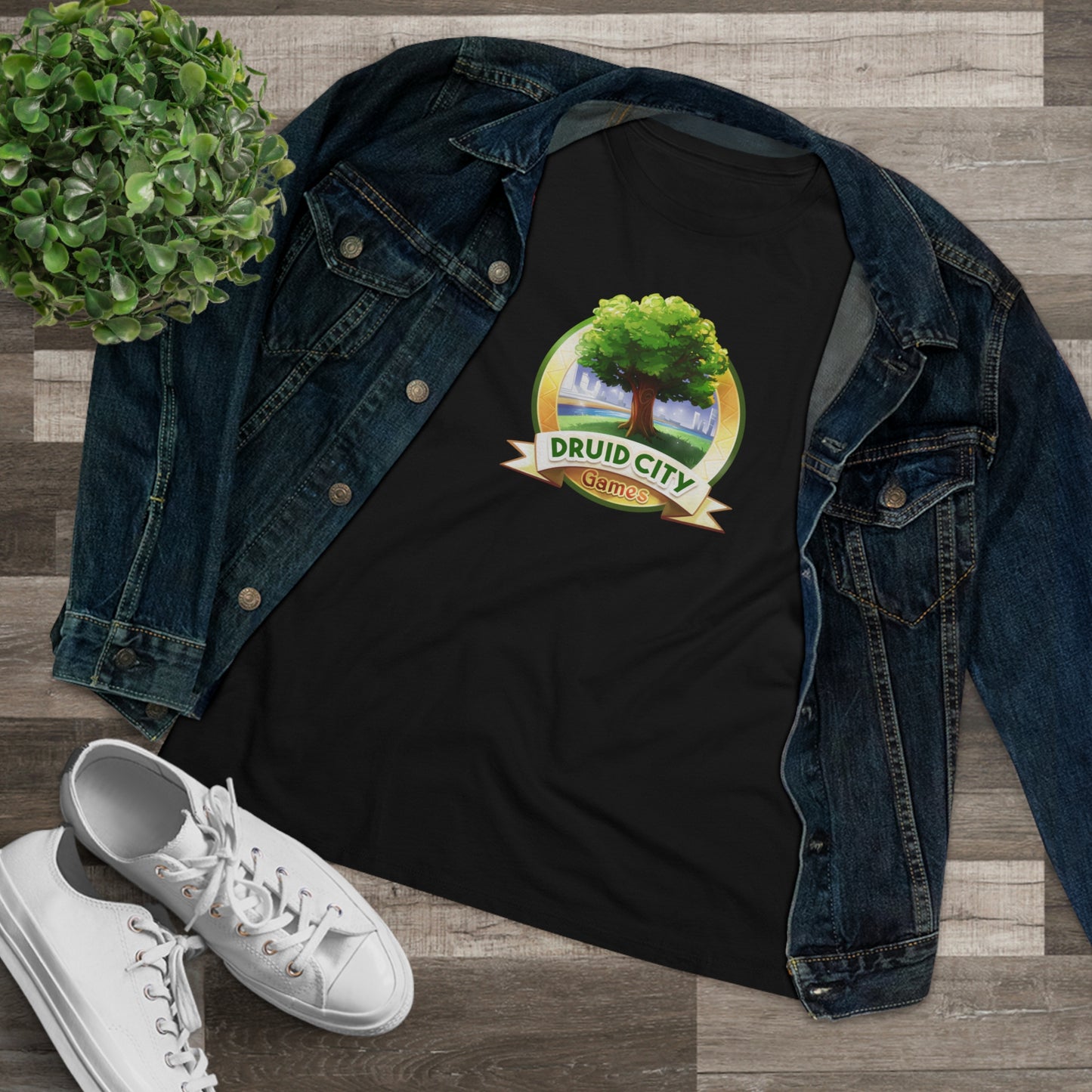 Women's Premium Tee - Bella Relaxed Fit - Druid City Logo