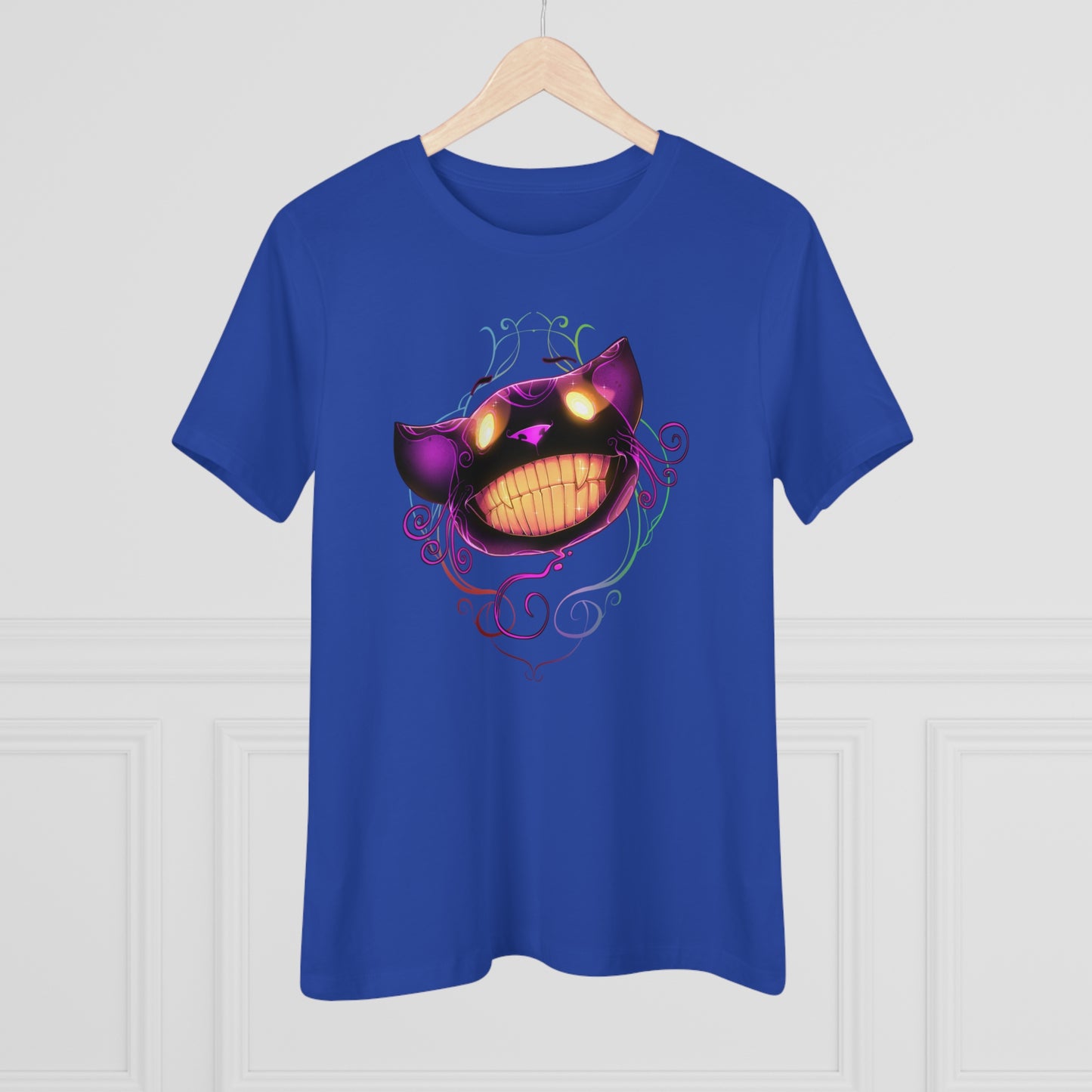 Women's Premium Tee - Bella Relaxed Fit - Cheshire Cat Wonderland's War