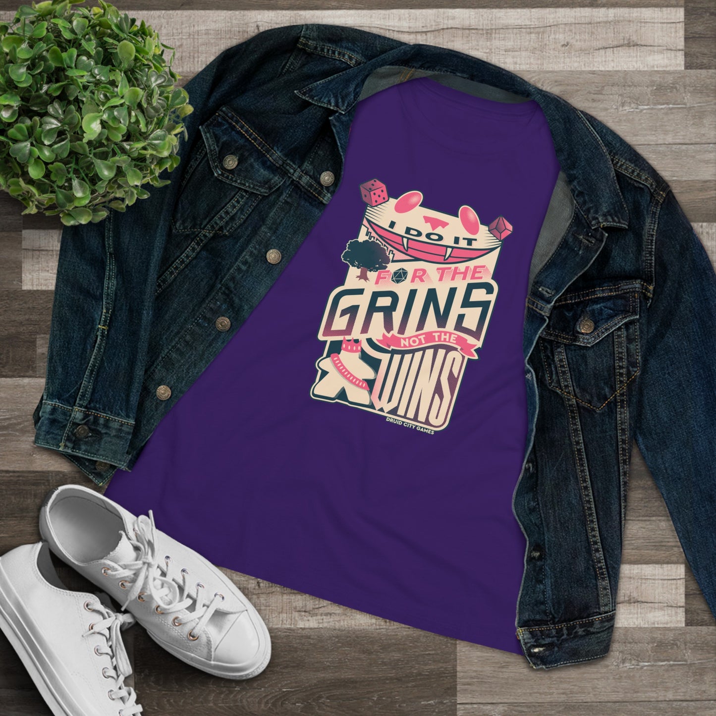I do it for the Grins not the Wins - Women's Premium Fit