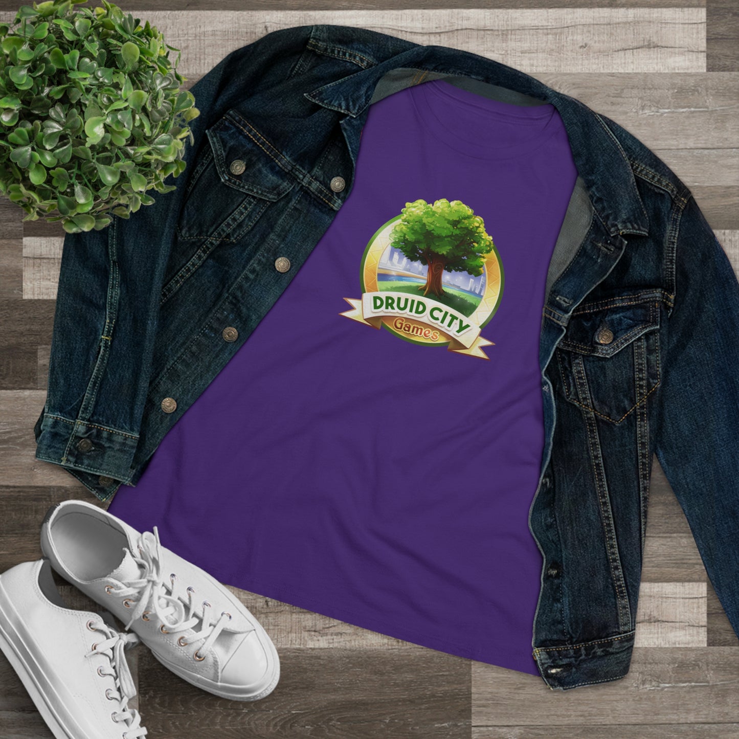 Women's Premium Tee - Bella Relaxed Fit - Druid City Logo
