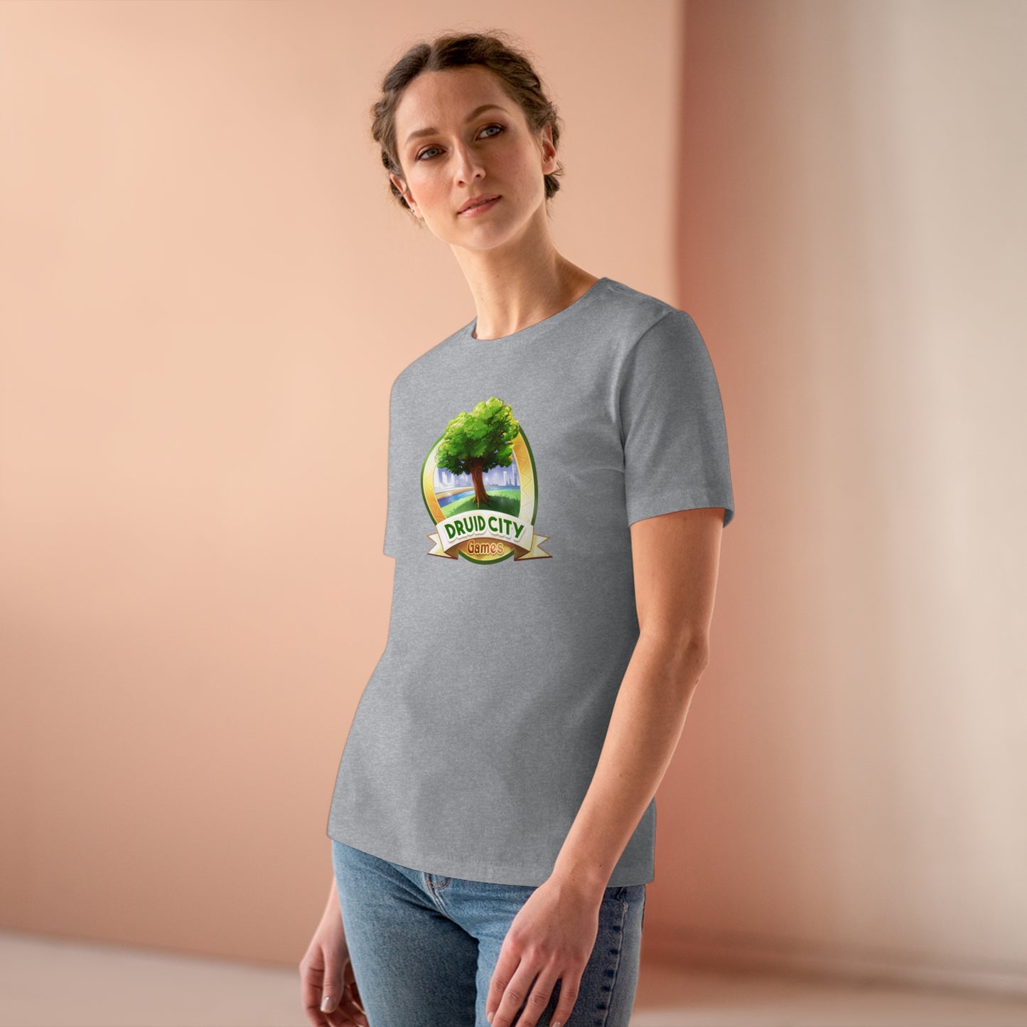 Women's Premium Tee - Bella Relaxed Fit - Druid City Logo