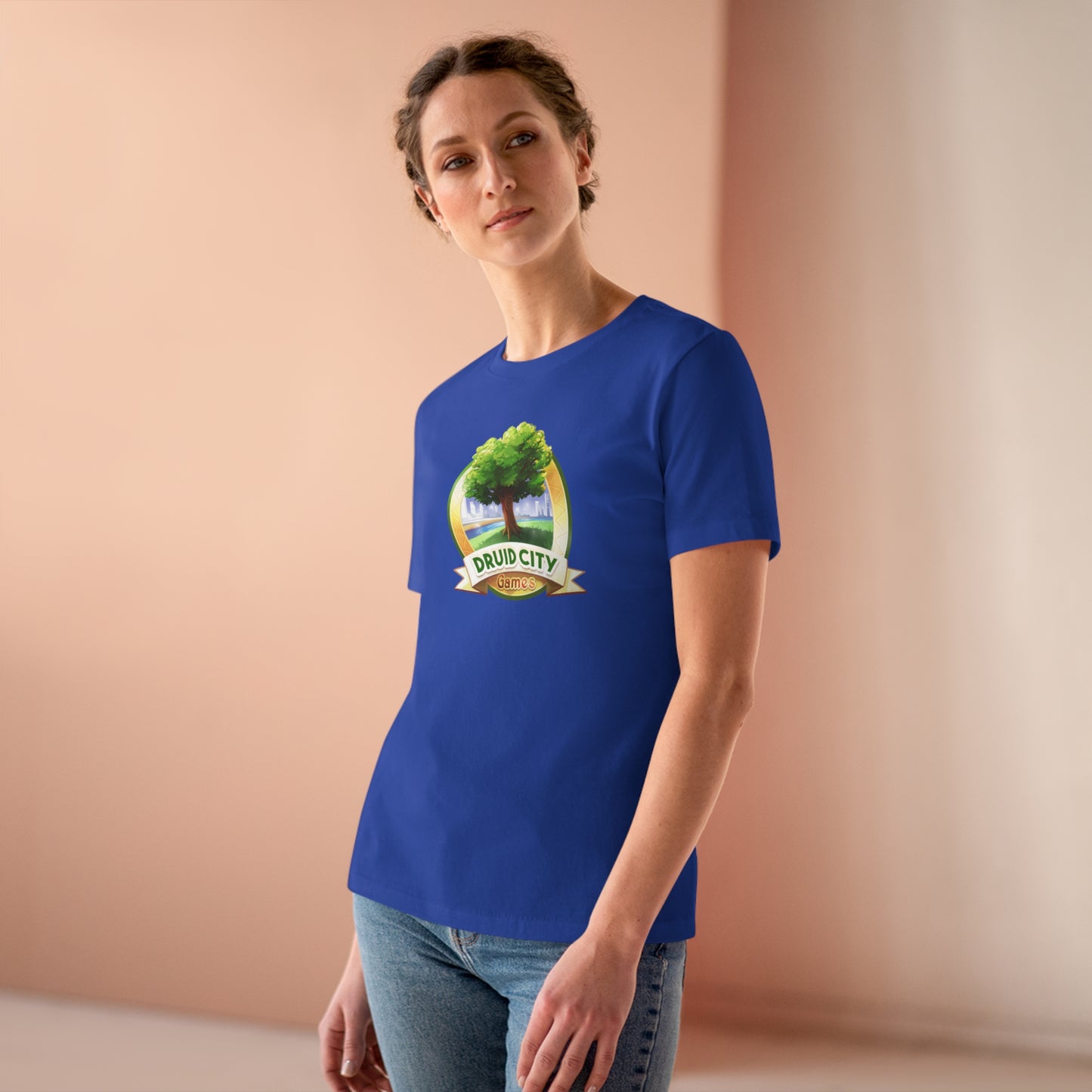 Women's Premium Tee - Bella Relaxed Fit - Druid City Logo
