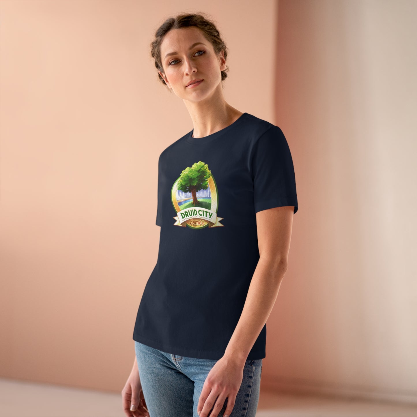 Women's Premium Tee - Bella Relaxed Fit - Druid City Logo