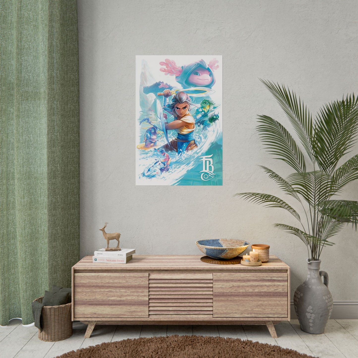 Tidal Blades Art Print - Perfect for your gaming room!