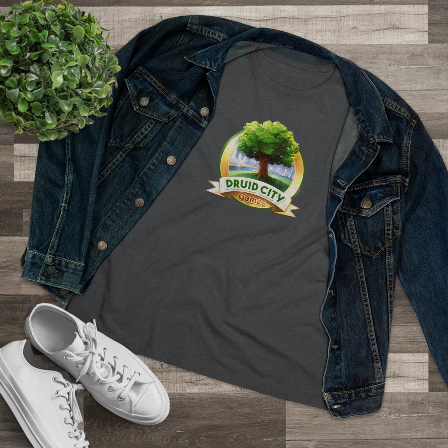 Women's Premium Tee - Bella Relaxed Fit - Druid City Logo