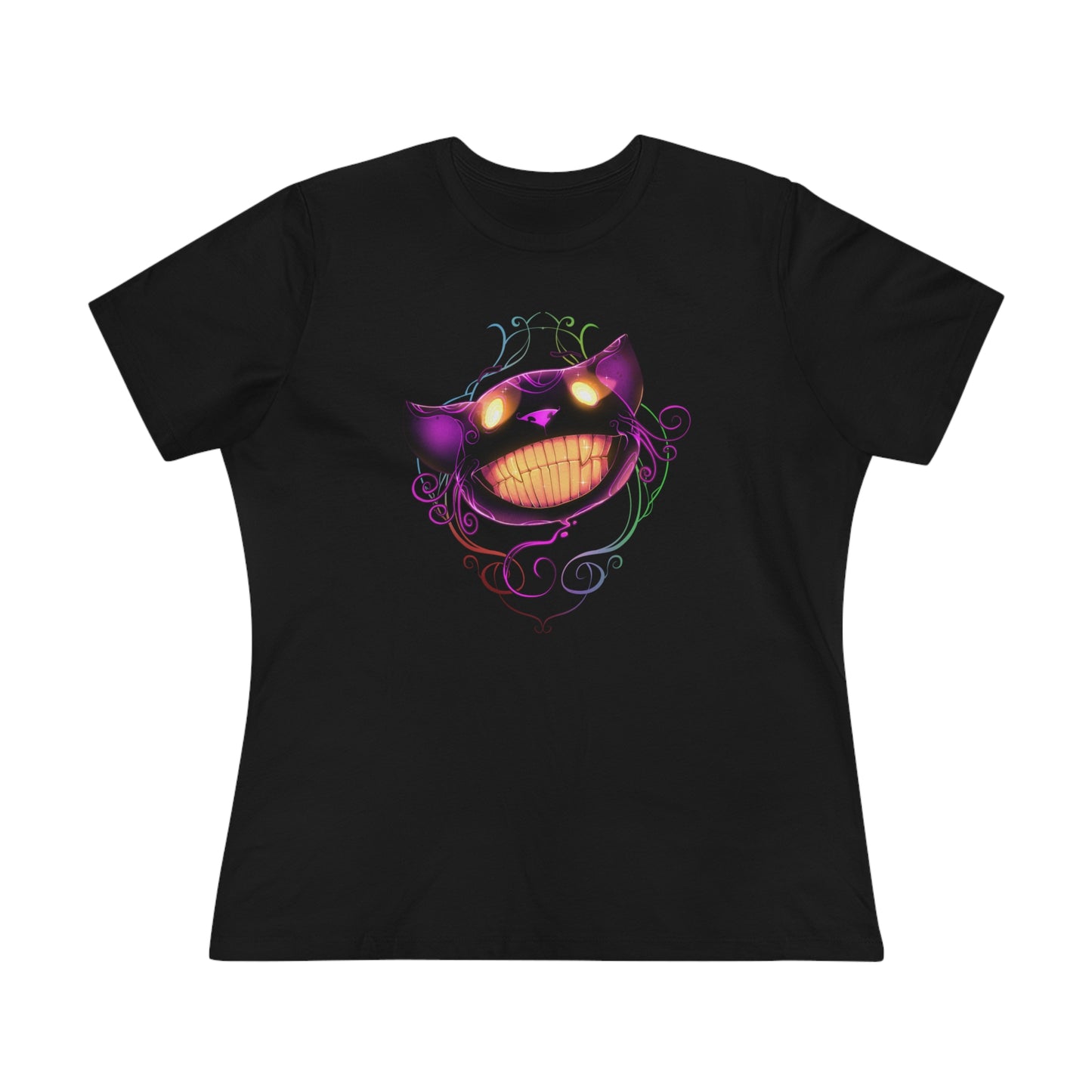 Women's Premium Tee - Bella Relaxed Fit - Cheshire Cat Wonderland's War