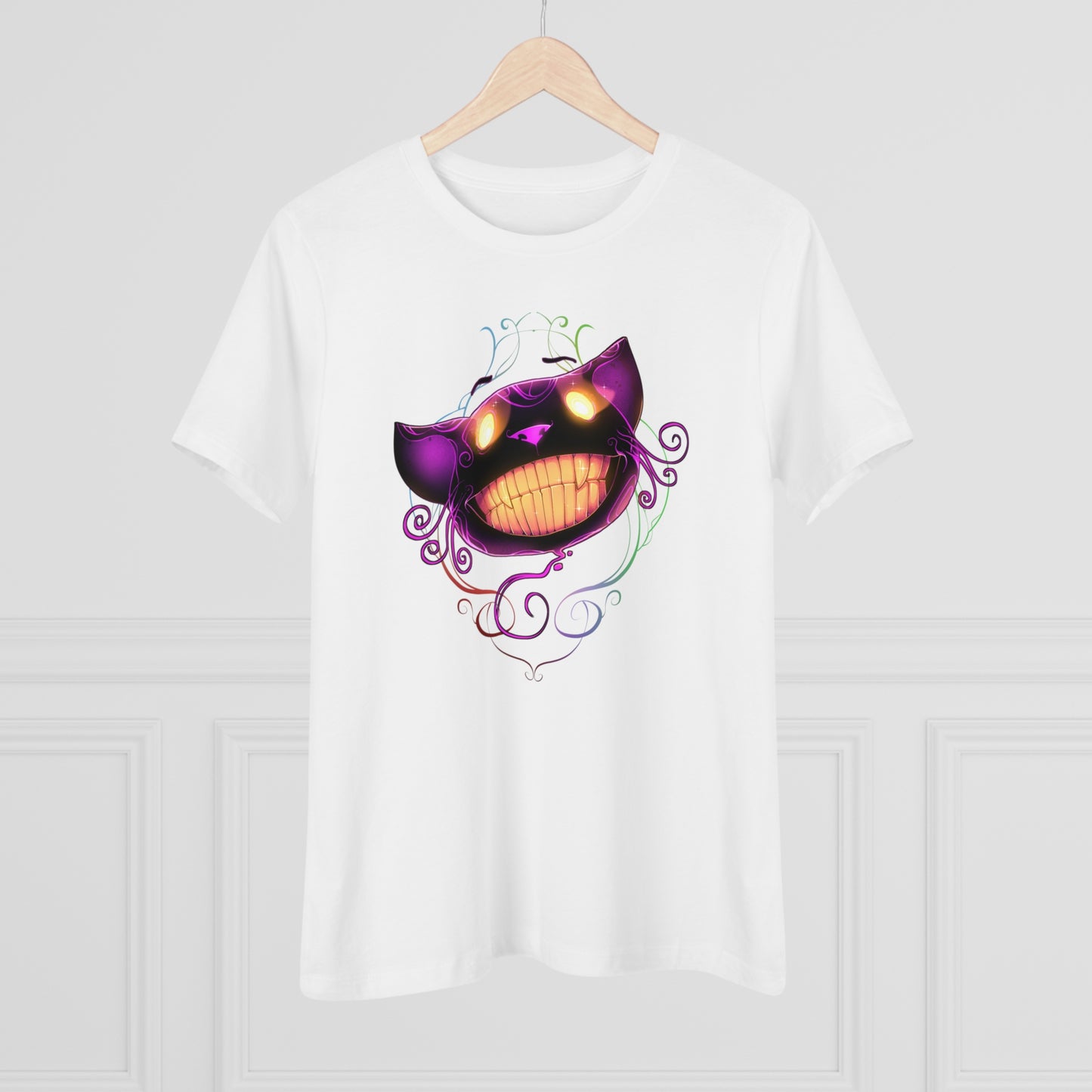 Women's Premium Tee - Bella Relaxed Fit - Cheshire Cat Wonderland's War