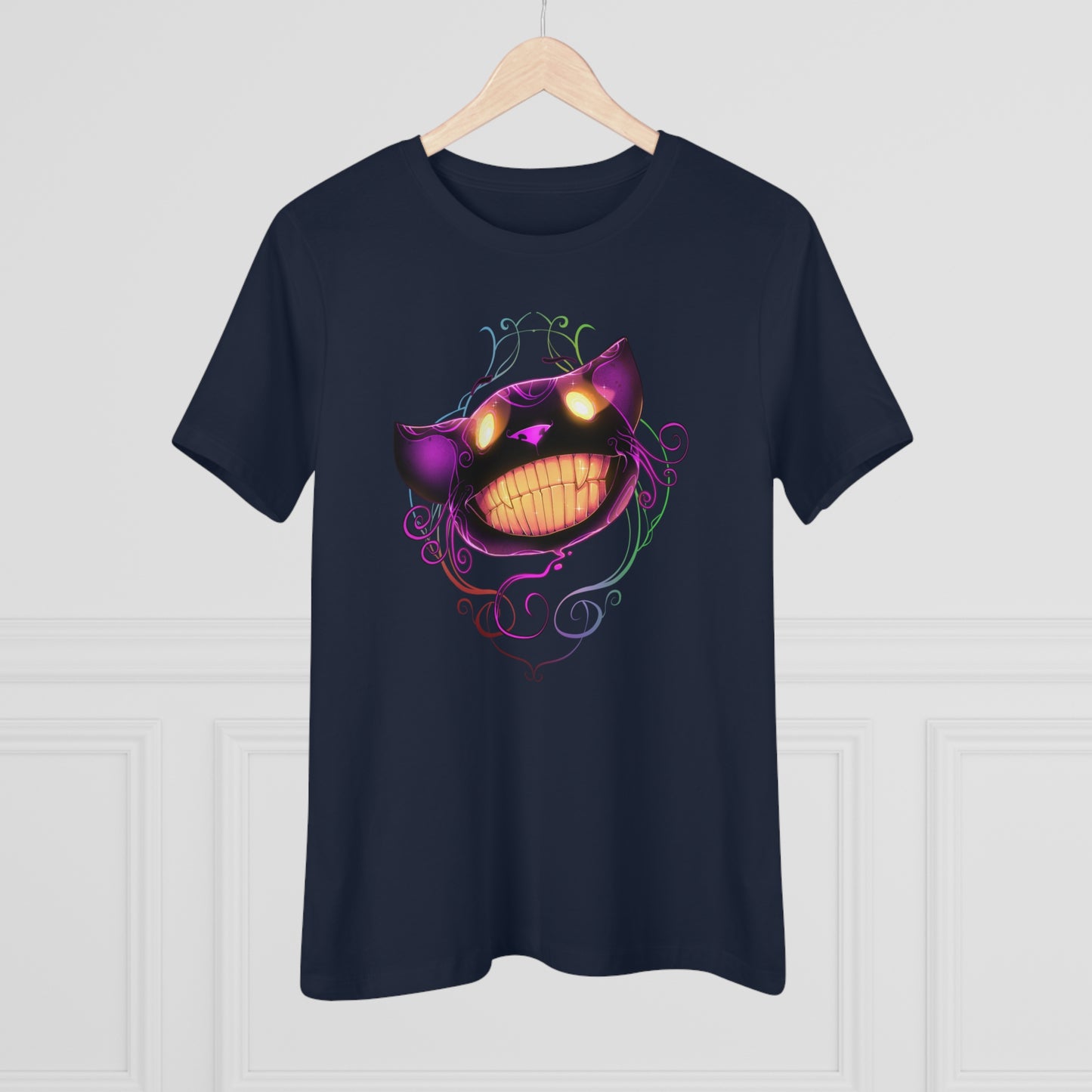 Women's Premium Tee - Bella Relaxed Fit - Cheshire Cat Wonderland's War