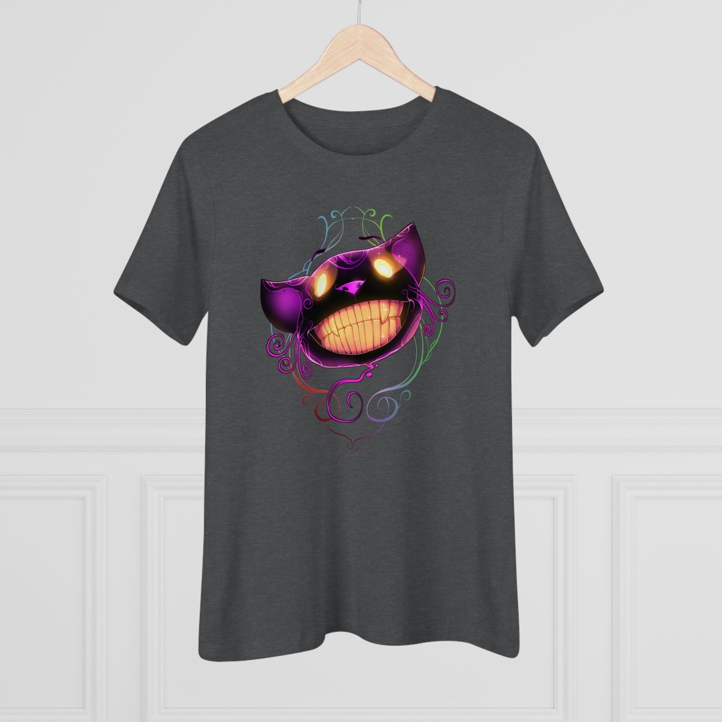 Women's Premium Tee - Bella Relaxed Fit - Cheshire Cat Wonderland's War