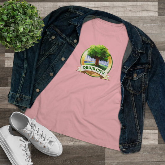 Women's Premium Tee - Bella Relaxed Fit - Druid City Logo