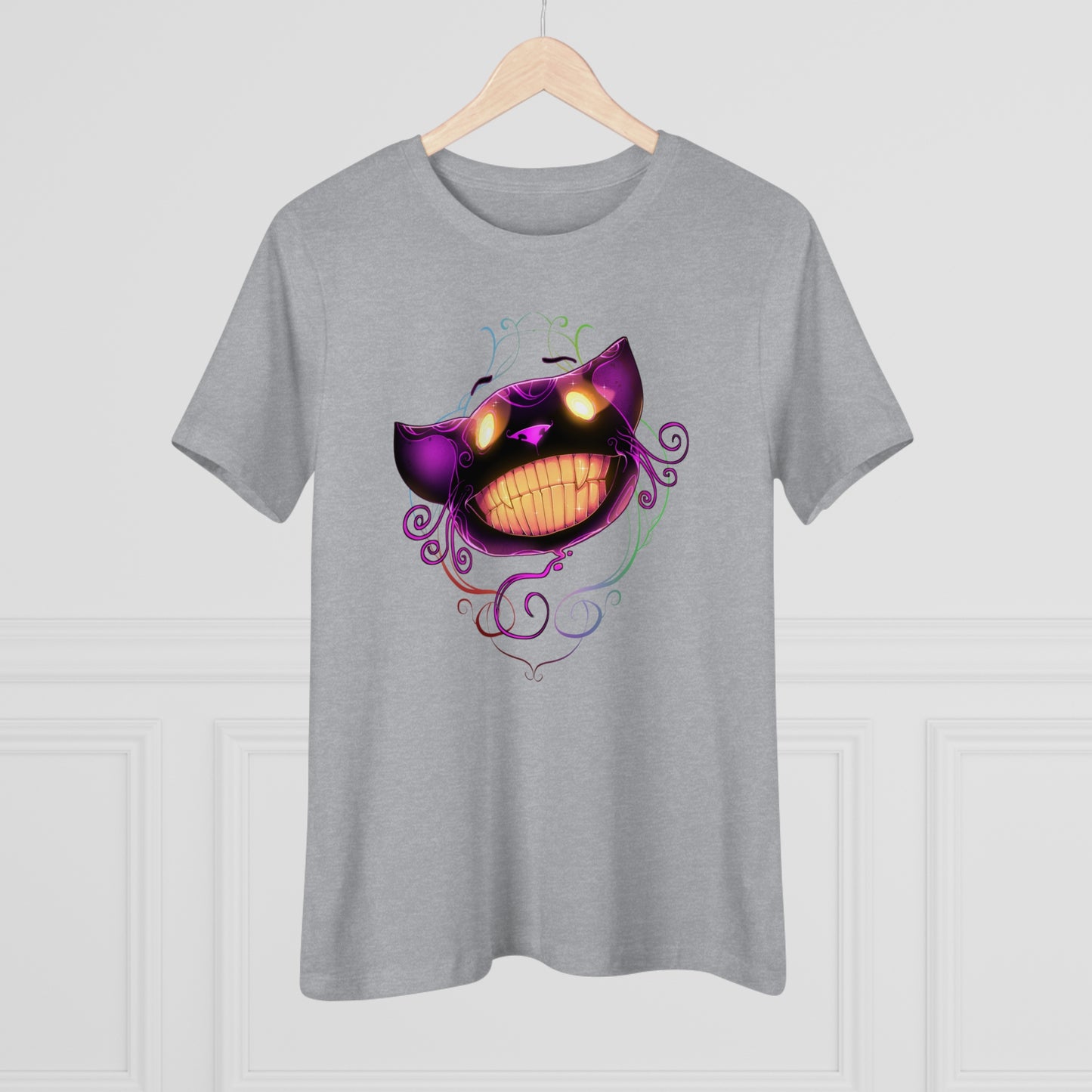 Women's Premium Tee - Bella Relaxed Fit - Cheshire Cat Wonderland's War