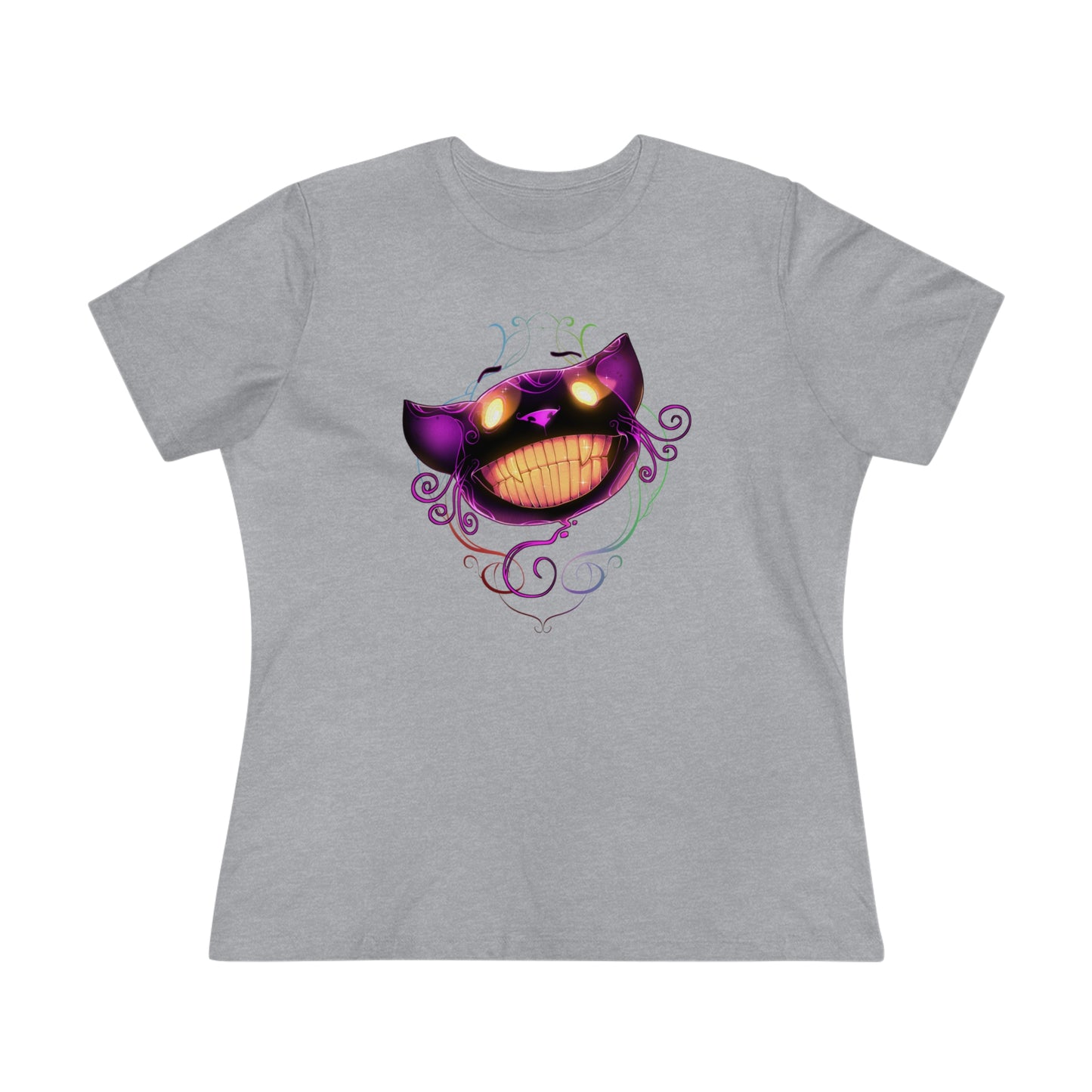 Women's Premium Tee - Bella Relaxed Fit - Cheshire Cat Wonderland's War