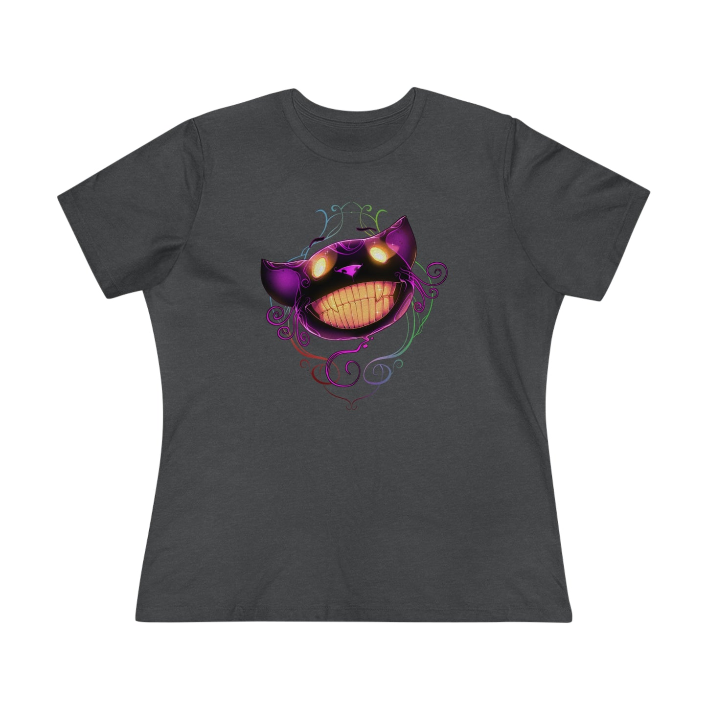 Women's Premium Tee - Bella Relaxed Fit - Cheshire Cat Wonderland's War