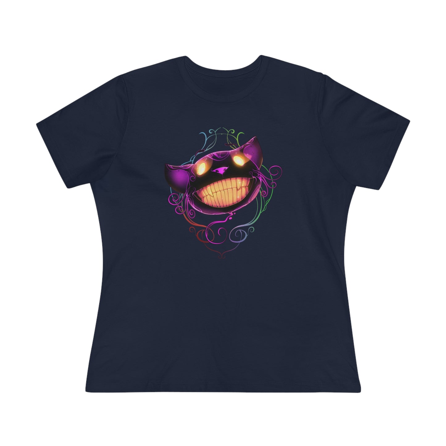 Women's Premium Tee - Bella Relaxed Fit - Cheshire Cat Wonderland's War