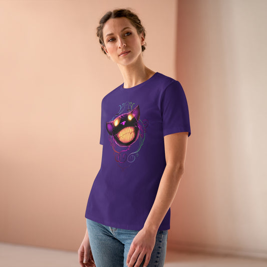 Women's Premium Tee - Bella Relaxed Fit - Cheshire Cat Wonderland's War
