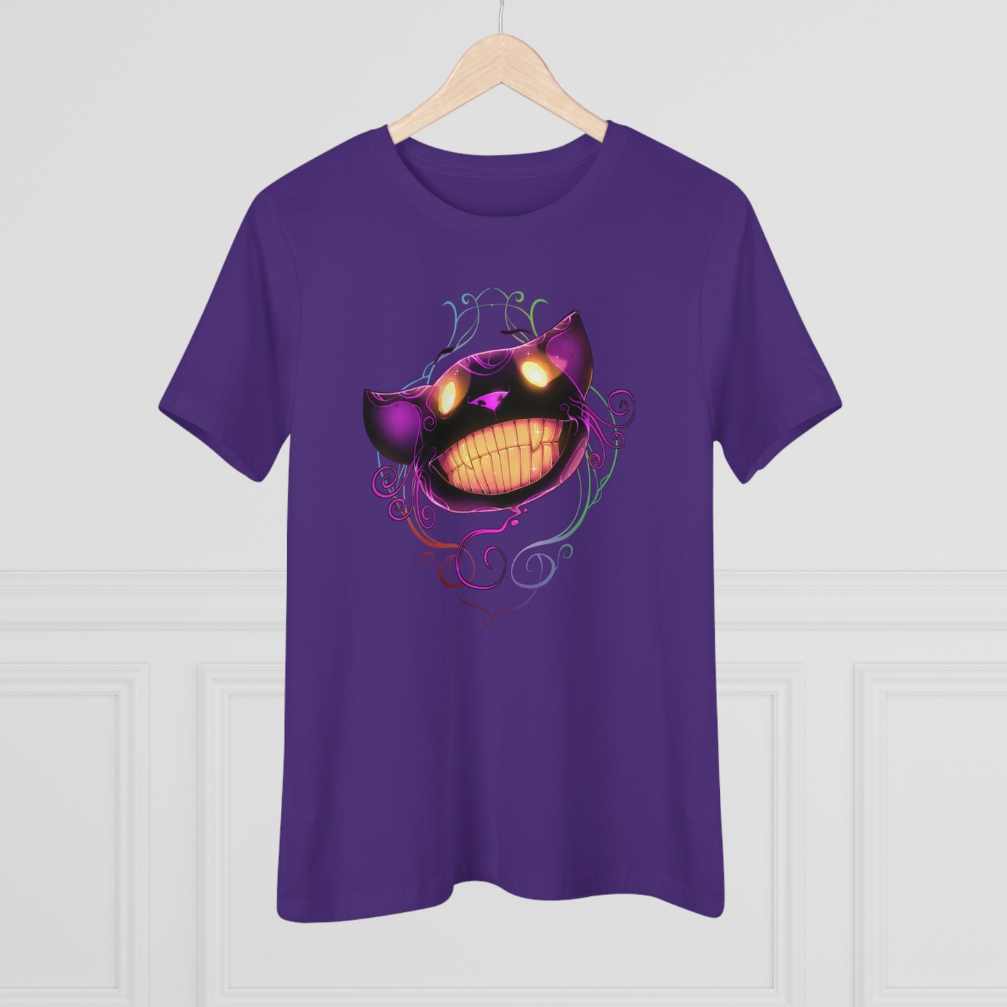 Women's Premium Tee - Bella Relaxed Fit - Cheshire Cat Wonderland's War