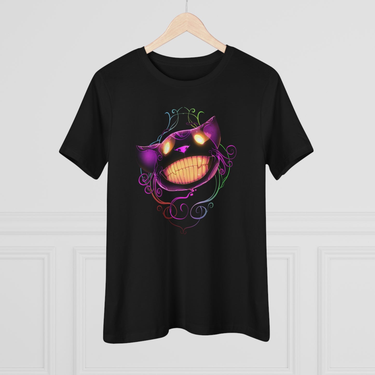 Women's Premium Tee - Bella Relaxed Fit - Cheshire Cat Wonderland's War