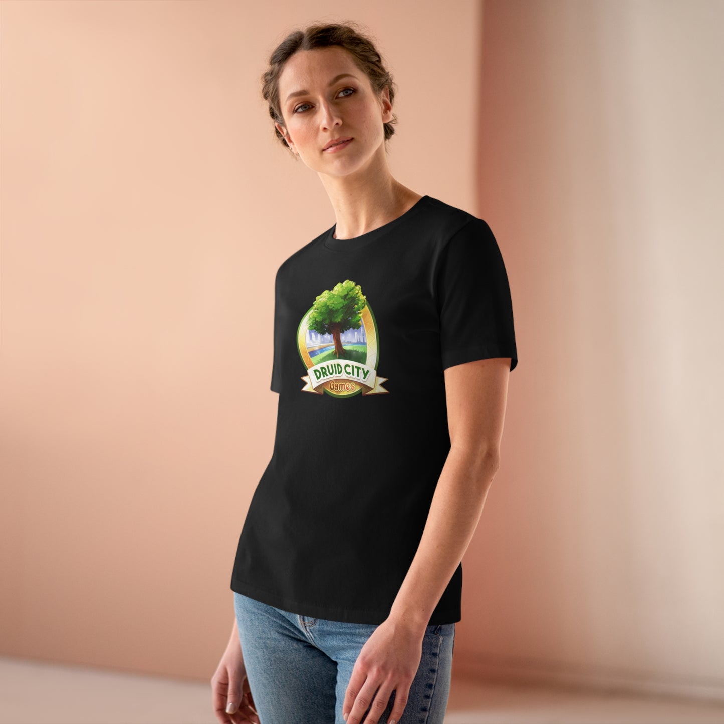 Women's Premium Tee - Bella Relaxed Fit - Druid City Logo