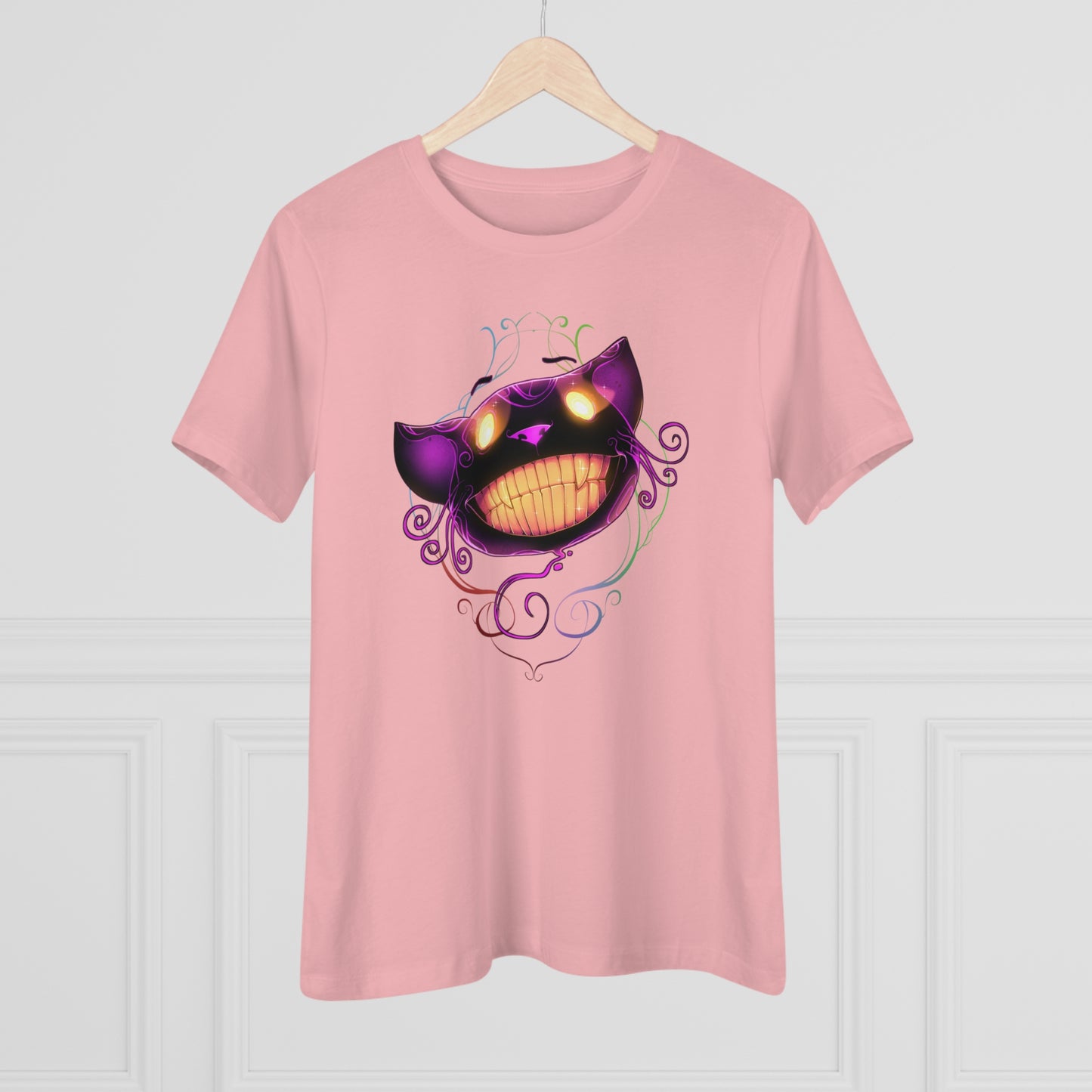Women's Premium Tee - Bella Relaxed Fit - Cheshire Cat Wonderland's War