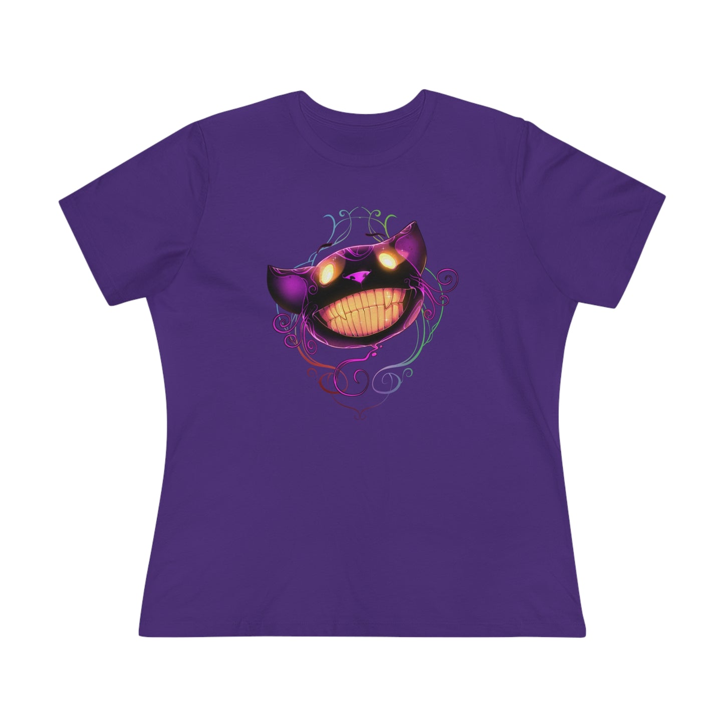 Women's Premium Tee - Bella Relaxed Fit - Cheshire Cat Wonderland's War