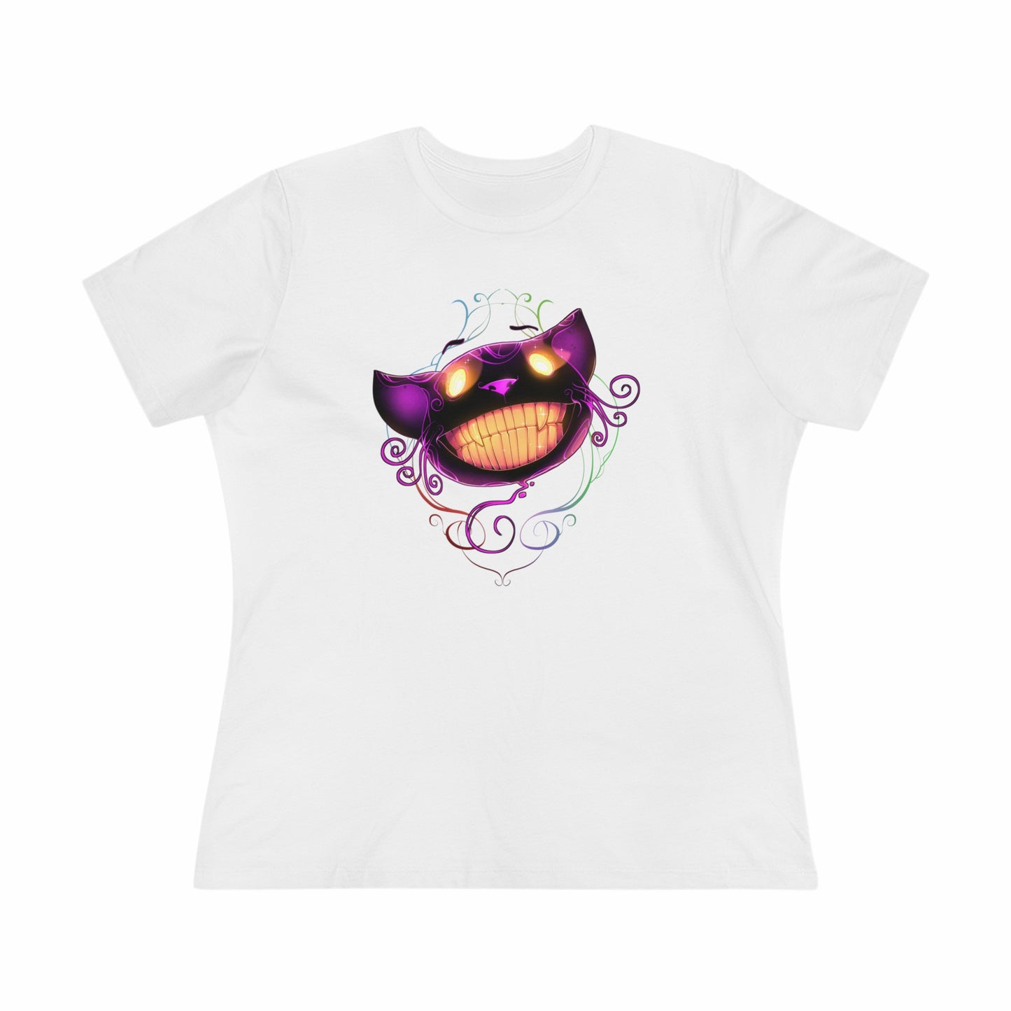 Women's Premium Tee - Bella Relaxed Fit - Cheshire Cat Wonderland's War